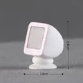 Miniature resin computer monitor figurine for dollhouse decoration, size 2.4cm x 1.8cm - Monitor
