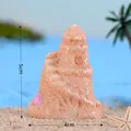 Miniature de château de sable en résine pour décoration d'aquarium, hauteur de 5 cm - Style de Château de Sable N° 4 (C0346)