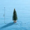 Miniatura de pino de Navidad nevado de 7 cm para micropaisajes y decoración de hogar - 7cm / Copo de Nieve Flocado