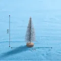 Mini árbol de Navidad plateado de 7cm nevado para decoración de micro paisajes DIY - 7cm / Plateado
