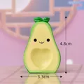 Cute miniature cartoon avocado resin figurine for micro-landscape succulent decoration - Emotional Doll / Avocado Style 1 / Green