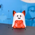Hand-painted Halloween miniature ghost fox figurine decoration for micro landscape 3.2cm - Ghost Fox