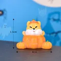 Cute Halloween miniature Shiba Inu dog figurine in pumpkin decor measures 4x3.3cm - Pumpkin Dog