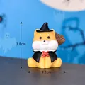 Adorable Halloween Shiba Inu witch figurine miniature for bonsai and succulent decoration - Wizard Dog