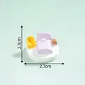 Miniature bedroom landscape accessory with size markings 2.3cm by 2.7cm - No. 1 Bed & Chair Set