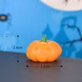 Miniature Halloween pumpkin figurine ornament for micro landscapes with 2.4cm height - Large Pumpkin Shape