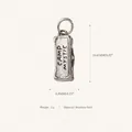 Roestvrijstalen rechthoekige bedel met CAMP MYSTIC gravure voor gepersonaliseerde DIY sieraden - Kickapoo Camp Stijl (KICKAPOO CAMP)