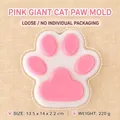 Large pink cat paw TPR squishy stress relief toy with bulk packaging presentation - Regular Fit / Bulk/Loose Packaging / Pink