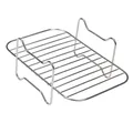 Rectangular stainless steel air fryer grill rack for steaming and roasting foods - Rectangular Single Layer Rack