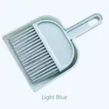 Juego compacto de escoba y recogedor de mano azul claro para limpieza de mesa y ventanas - Azul