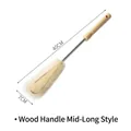 Professional long handle bottle cleaning brush with natural wooden grip 40cm long - Wooden Handle Long Style (40cm)