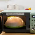 Hittebestendige magnetron spatdeksel met een groene waterinjectiebasis voor voedsel - Geüpgraded / Transparant Groen