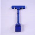 Haltbarer blauer Kunststoff-Daumenclip für POP-Preisschilder und Werbehalter. - Saphirblau