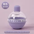 Purple bulb-shaped silicone ice ball maker for whiskey and cocktails, size 67x80mm - OPP Bag / Purple