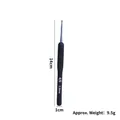 2.5mm aluminum crochet hook with black soft TPR handle, 14cm length, weight 9.5g - 2.5mm / Black