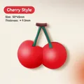 Soft red cherry PVC anti-collision door handle wall buffer pad dimensions 50x45mm - Cherry / 50x45x9.5mm