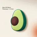 Avocado-shaped thickened PVC soft rubber anti-collision wall bumper pad for door protection - Avocado / 50x30x9.7mm
