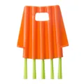 Spazzola di pulizia multifunzionale per coperchi e fessure, arancione e verde - Spazzola per Fessure del Tappo della Bottiglia (Modello Vantaggio) / Arancione
