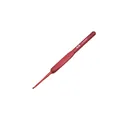 Red 2.5mm soft-grip aluminum crochet hook for DIY knitting crafts and sewing projects - 2.0mm / Red