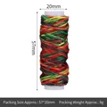 Colorful 150D flat waxed thread for leather DIY sewing crafts, spool size 57x20mm - 12m / Colorful 1