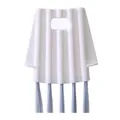 Spazzola creativa a forma di camicia per la pulizia di fessure e tappi di bottiglie multiuso - Spazzola per Fessure a Forma di Camicia (Modello Vantaggio) / Bianco