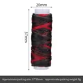 150D red mixed flat waxed thread for leather sewing DIY, 57x20mm size - 12m / Colorful 2