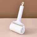 Modern white washable plastic lint roller for effective pet hair and clothing lint removal - Washable with Cover / White