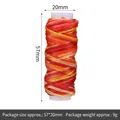 Professional multicolor 150D flat waxed thread for leather sewing DIY tools 57x20mm - 12m / Multicolor 5