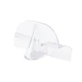 Minimalist clear acrylic wall-mounted sunglasses display hook and storage organizer - Clear