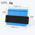 Blue 5-inch contour gauge profile tool for precise woodworking and shape duplication. - 12cm (5 Inch) / Blue