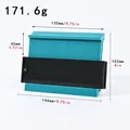 Teal contour gauge with measurements in mm and inches, 171.6g weight displayed. - 12cm (5 Inch) / Green