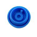 Tapa de sellado universal de silicona azul para cubos de agua con diseño antifugas - Azul / Azul