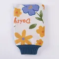 Verdickter Peeling-Handschuh mit Gänseblümchen-Muster zur gründlichen Hautreinigung - Blaue Blume