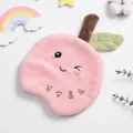 Cute pink apple-shaped absorbent hair drying cap for children, soft microfibre plush material - Apple Style (Ping An An) / Pink / Hand Towel