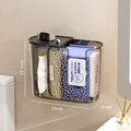 Minimalist wall-mounted waterproof dual-use bathroom tissue box in meteorite grey - Meteorite Grey
