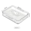 Transparent food storage container with timer dial and dimensions 28.5x22x5.8 cm - Standard Storage Box (6119-1)