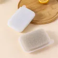 Versatile two-sided silicone and sponge vegetable cleaning brush with convenient hanging hole - Dual-use Sponge Cleaning Brush / White