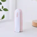 Portable mini lint roller with flip-top cover design in an elegant pink color finish - Flip Cover Mini Lint Roller / Pink