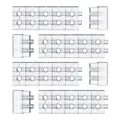 Set of adjustable transparent plastic drawer dividers for versatile home storage - 24 Pieces / Clear