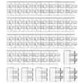 Clear plastic adjustable drawer dividers for organized storage and DIY customization. - Set of 36 / Clear