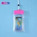 Universelle rosa wasserdichte Handytasche mit Umhängeband zum Schwimmen und Tauchen - 29*12.5cm / Rosa