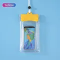 Gelbe wasserfeste Handyhülle mit hoher Transparenz zum Schwimmen - 29*12.5cm / Gelb