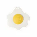 Creative poached egg shaped silicone sink strainer and odor resistant drain cover - Poached Egg Drain Cover / White and Yellow