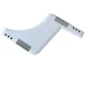 Peine profesional para barba de plástico blanco en forma de rayo para el peinado - Bolsa de polietileno / Blanco