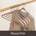 Non-marking wide shoulder clothes hangers in mousse pink for coats and suits - Mousse Pink