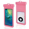 Langlebige pinke schwimmende wasserdichte Handytasche für Schwimmen und Strandurlaub - Rosa
