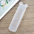Translucent white silicone remote control cover with cute rabbit ears for dust protection - Bear - Large / Clear
