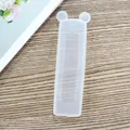 Protective transparent silicone remote control cover with cute bunny ears design for AC TV - Bear - Medium / Clear