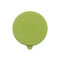 Green silicone lid for seasoning containers with decorative pattern - Green