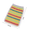 Durable striped exfoliating bath glove with elastic wristband, 21cm by 15.5cm size - 21cmx15.5cm / Pink